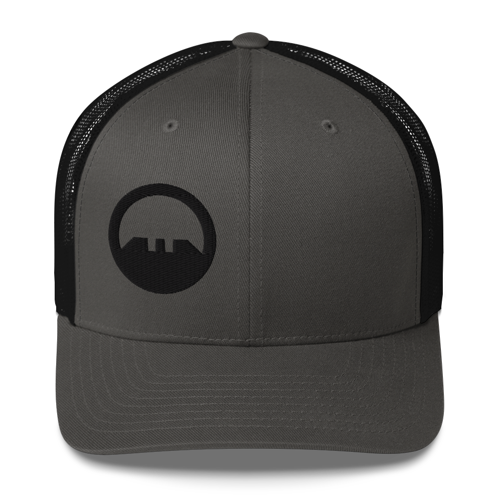 PSS/GFW/Gabe White Training Trucker Cap Charcoal and Black/Black Logo
