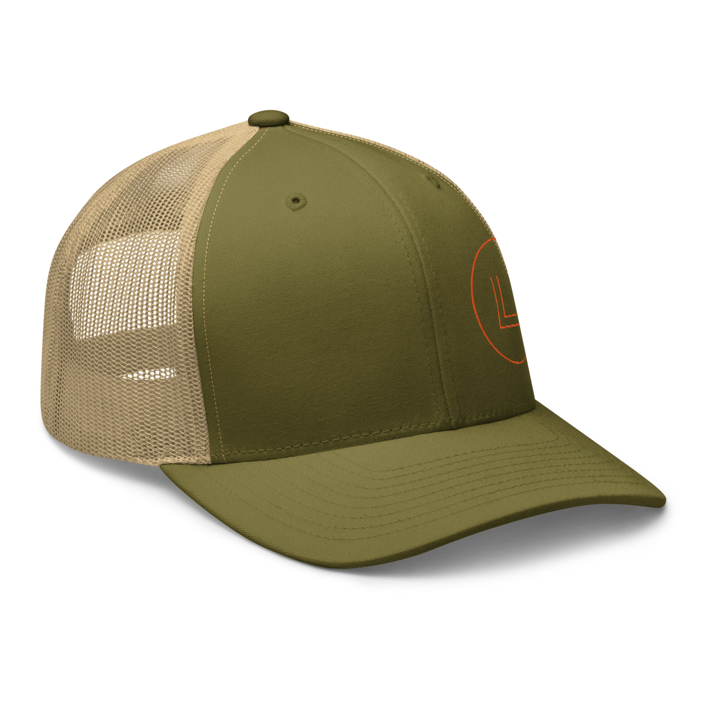 Leopard Step Trucker Cap Veg Green/Dusty Tan
