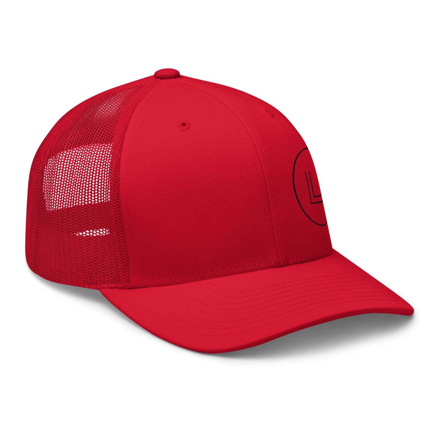 Leopard Step Trucker Cap Raver Red