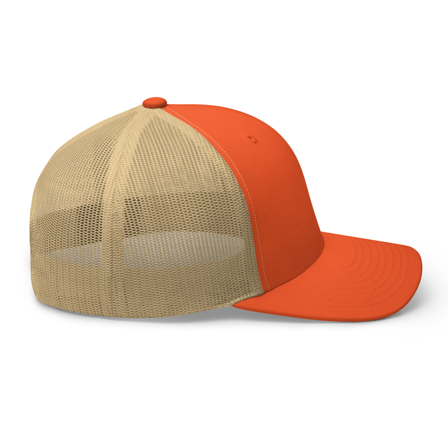 Leopard Step Trucker Cap Bass Orange/Dusty Tan