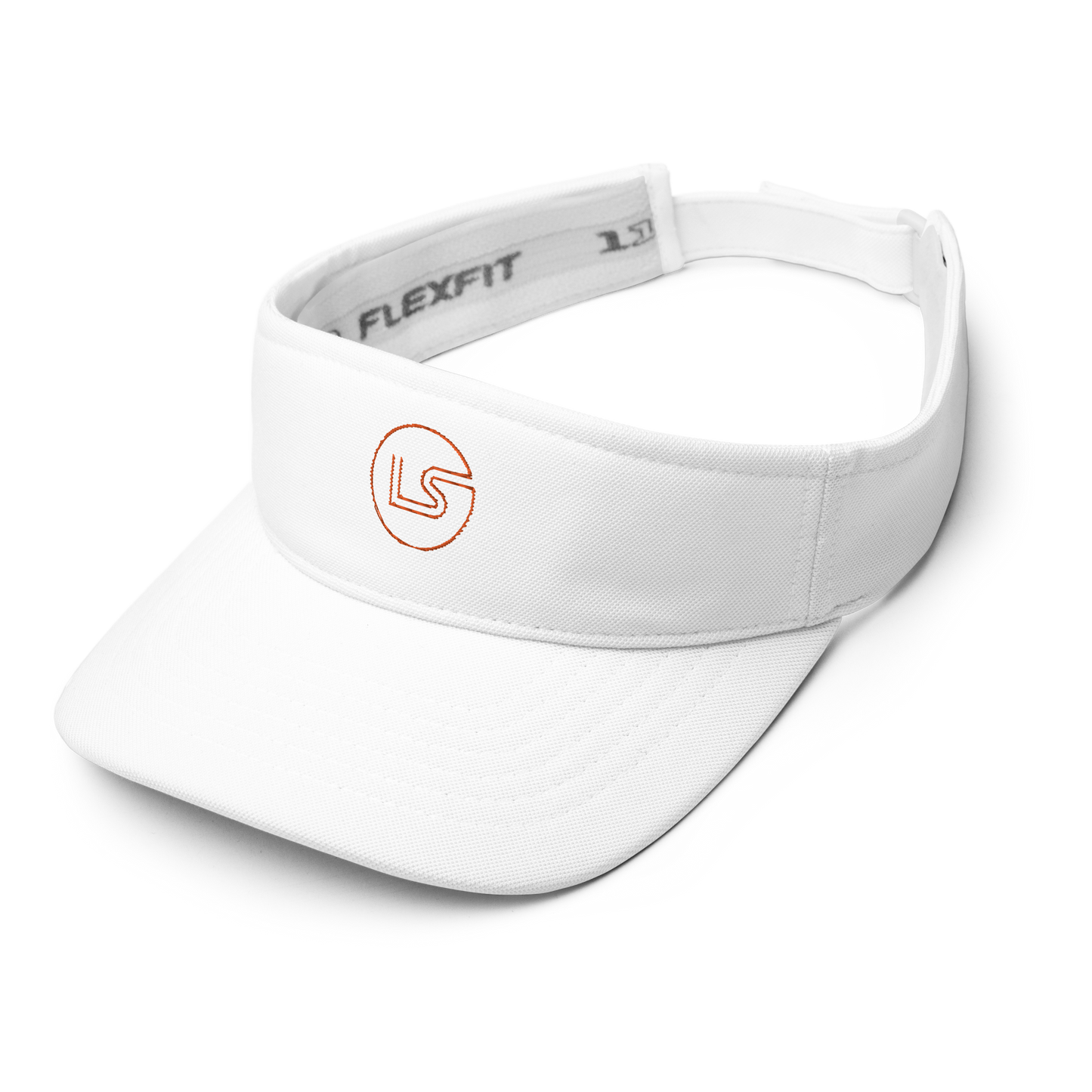 Leopard Step 90s Visor Tennis White